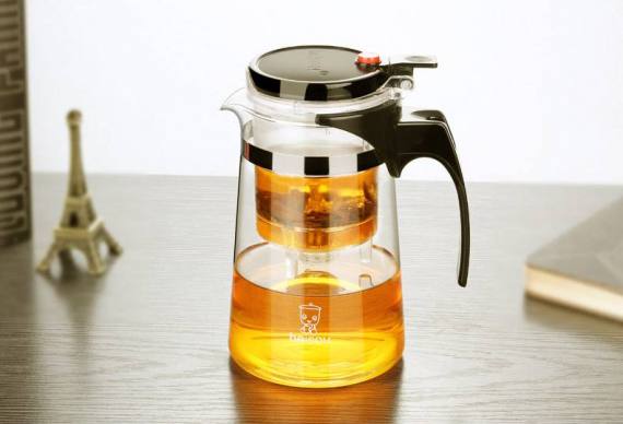 禾艾苏（heisou） 玻璃杯带过滤内胆泡茶杯办公杯三