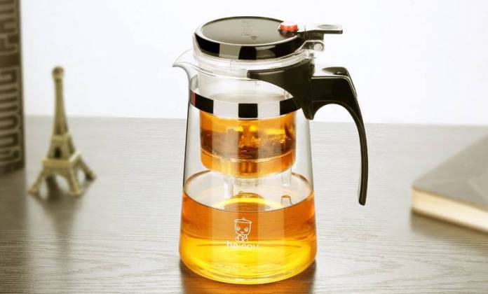 禾艾苏（heisou） 玻璃杯带过滤内胆泡茶杯办公杯三